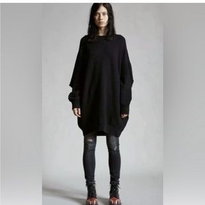 R13 Grunge Sweatshirt Dress